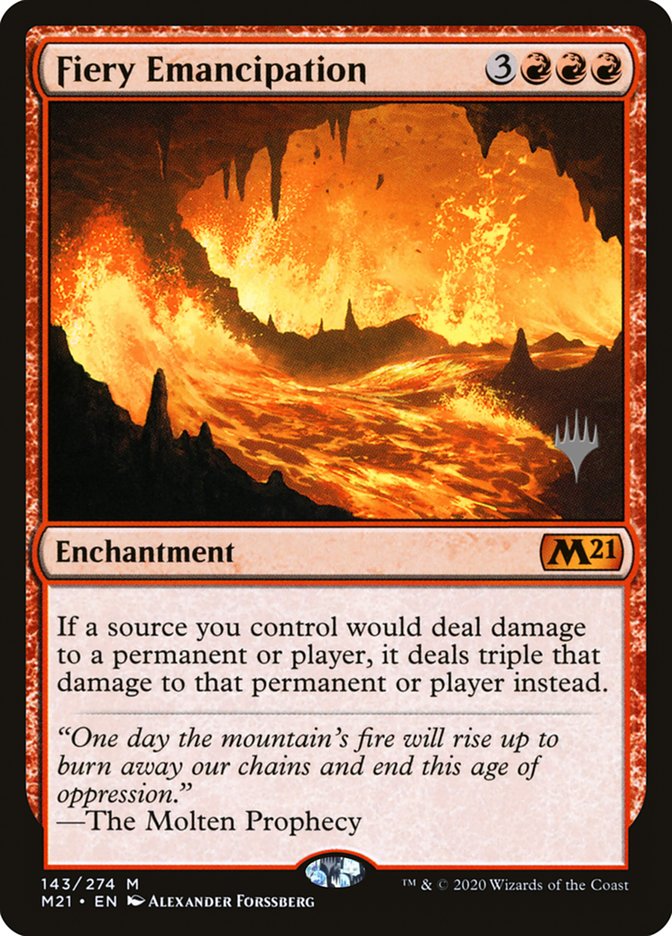 Fiery Emancipation (Promo Pack) [Core Set 2021 Promos] | Gear Gaming Fayetteville