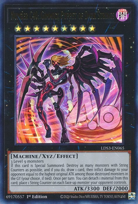 Number C40: Gimmick Puppet of Dark Strings [LDS3-EN065] Ultra Rare | Gear Gaming Fayetteville