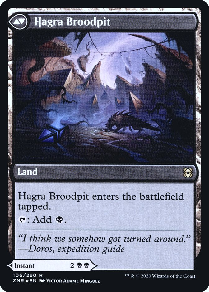 Hagra Mauling // Hagra Broodpit [Zendikar Rising Prerelease Promos] | Gear Gaming Fayetteville