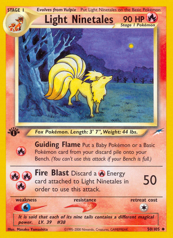 Light Ninetales (50/105) [Neo Destiny 1st Edition] | Gear Gaming Fayetteville