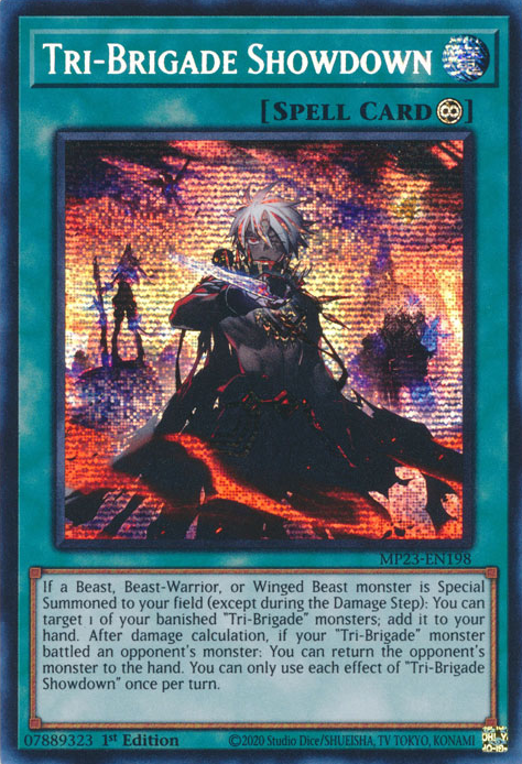 Tri-Brigade Showdown [MP23-EN198] Prismatic Secret Rare | Gear Gaming Fayetteville