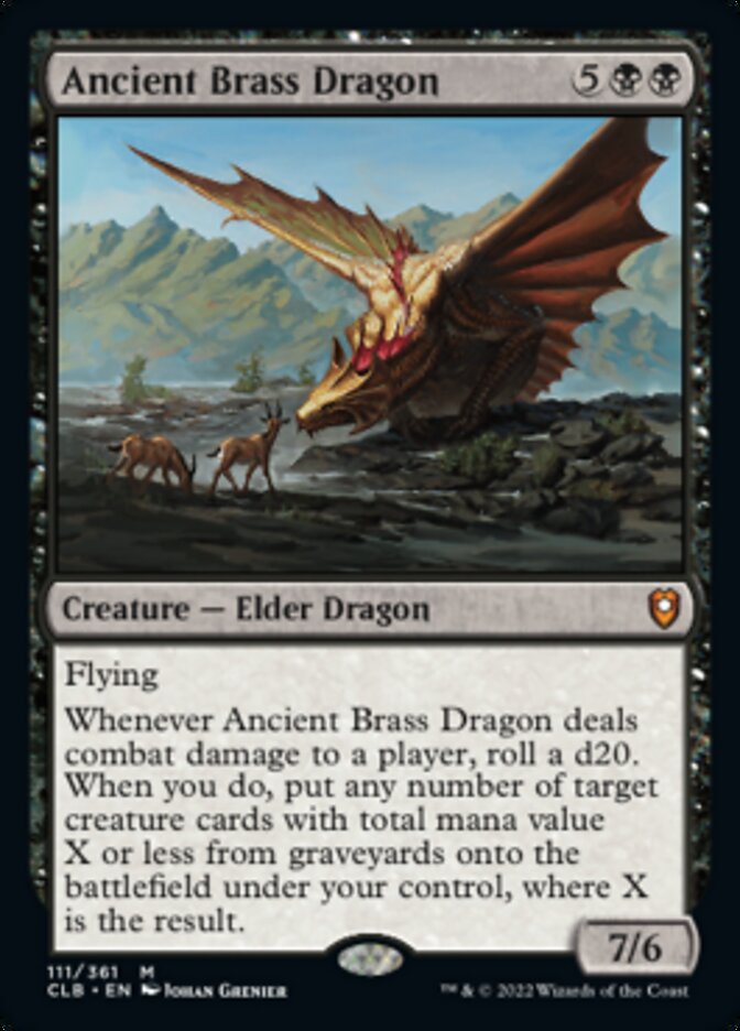 Ancient Brass Dragon [Commander Legends: Battle for Baldur's Gate] | Gear Gaming Fayetteville