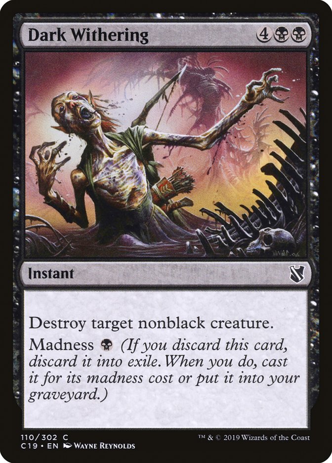 Dark Withering [Commander 2019] | Gear Gaming Fayetteville
