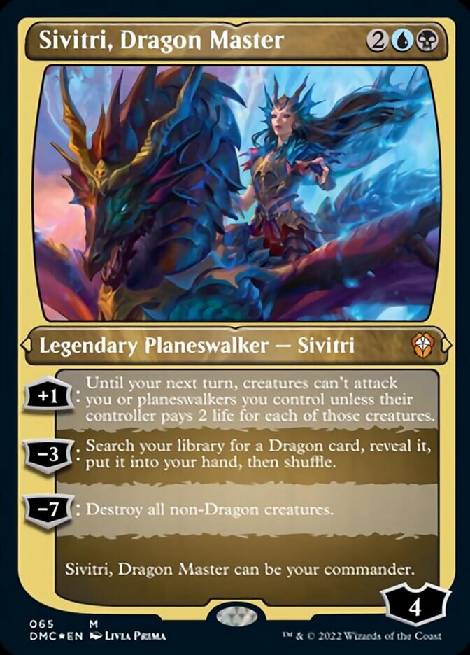 Sivitri, Dragon Master (Foil Etched) [Dominaria United Commander] | Gear Gaming Fayetteville