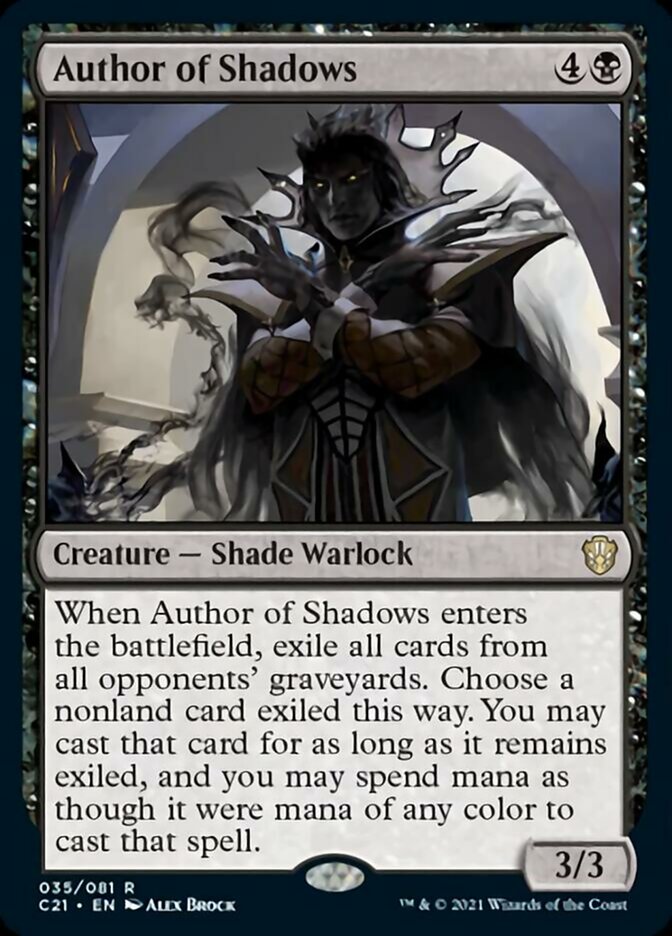 Author of Shadows [Commander 2021] | Gear Gaming Fayetteville