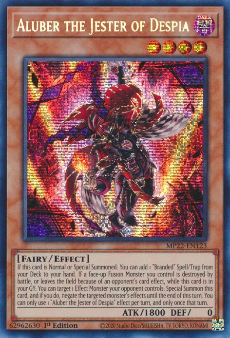 Aluber the Jester of Despia [MP22-EN123] Prismatic Secret Rare | Gear Gaming Fayetteville