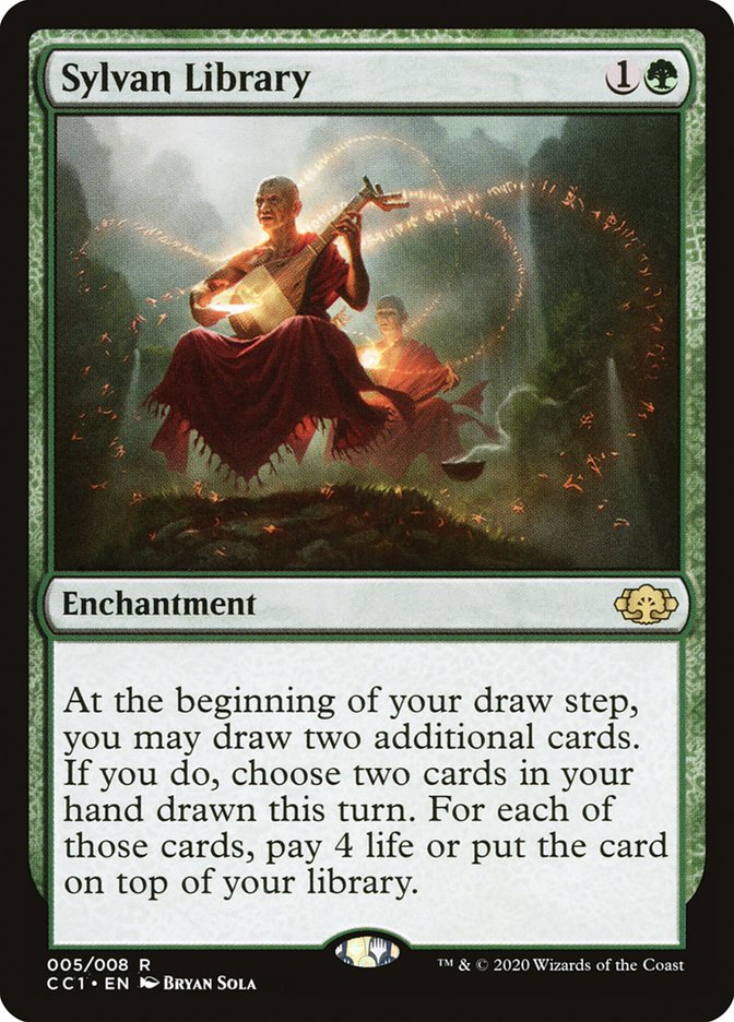 Sylvan Library [Commander Collection: Green] | Gear Gaming Fayetteville