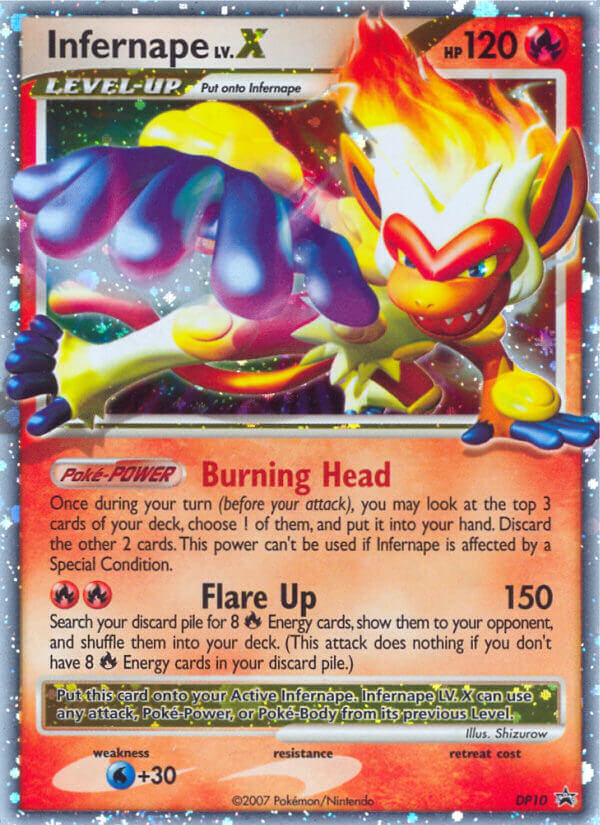 Infernape LV.X (DP10) [Diamond & Pearl: Black Star Promos] | Gear Gaming Fayetteville