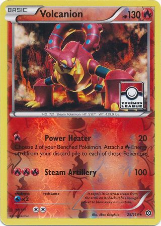 Volcanion (25/114) (League Promo) [XY: Steam Siege] | Gear Gaming Fayetteville