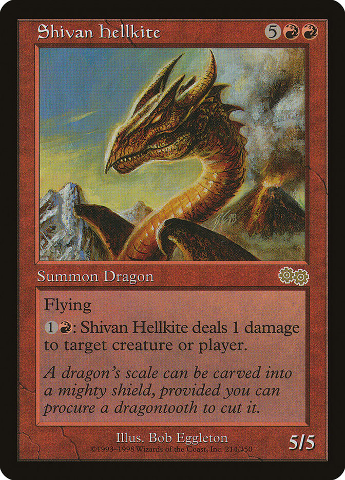 Shivan Hellkite [Urza's Saga] | Gear Gaming Fayetteville