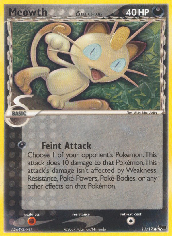 Meowth (11/17) (Delta Species) [POP Series 5] | Gear Gaming Fayetteville