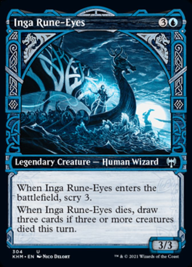 Inga Rune-Eyes (Showcase) [Kaldheim] | Gear Gaming Fayetteville