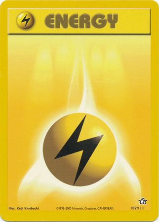 Lightning Energy (109/111) [Neo Genesis Unlimited] | Gear Gaming Fayetteville