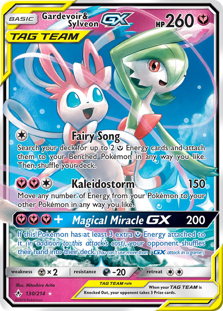 Gardevoir & Sylveon GX (130/214) [Sun & Moon: Unbroken Bonds] | Gear Gaming Fayetteville