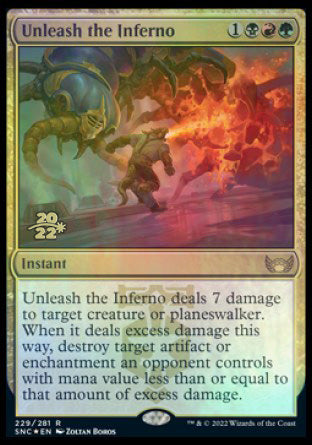 Unleash the Inferno [Streets of New Capenna Prerelease Promos] | Gear Gaming Fayetteville