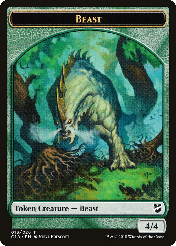 Beast Token (013/026) [Commander 2018 Tokens] | Gear Gaming Fayetteville