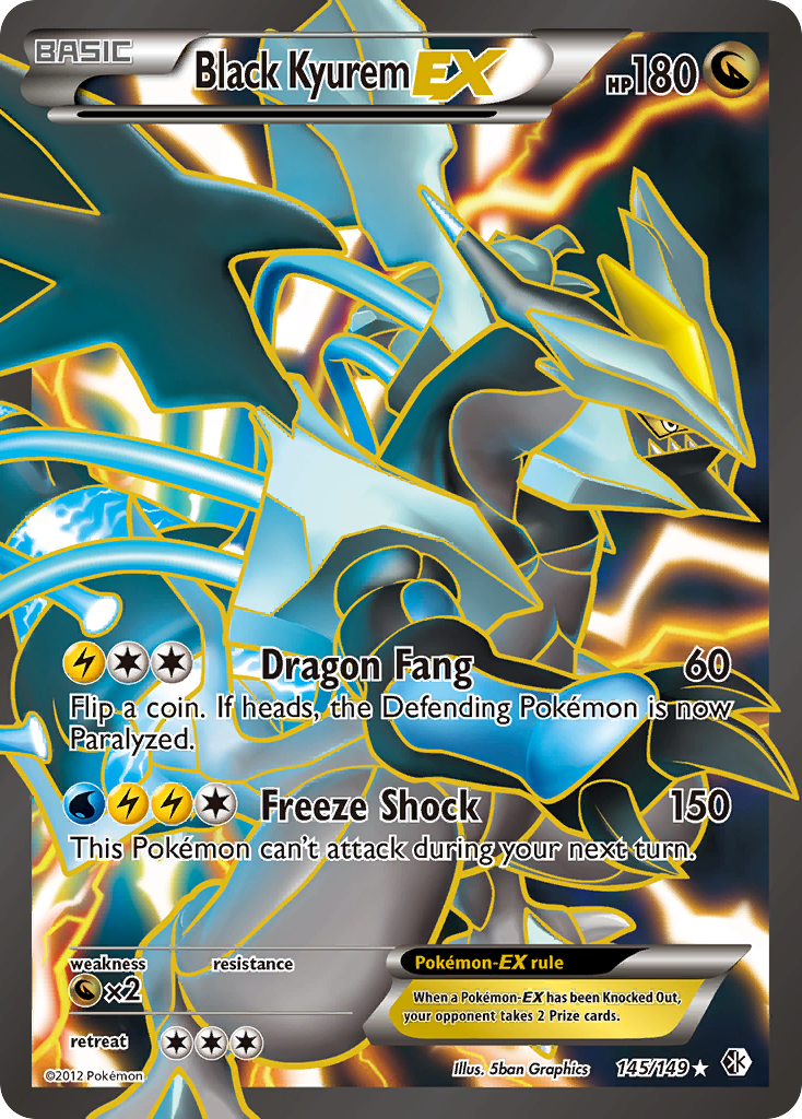 Black Kyurem EX (145/149) [Black & White: Boundaries Crossed] | Gear Gaming Fayetteville