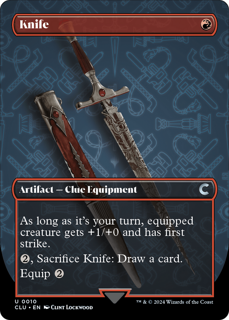 Knife (Borderless) [Ravnica: Clue Edition] | Gear Gaming Fayetteville