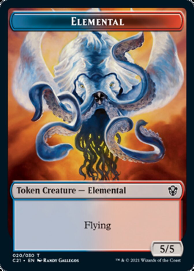 Elemental (020) // Copy Double-Sided Token [Commander 2021 Tokens] | Gear Gaming Fayetteville