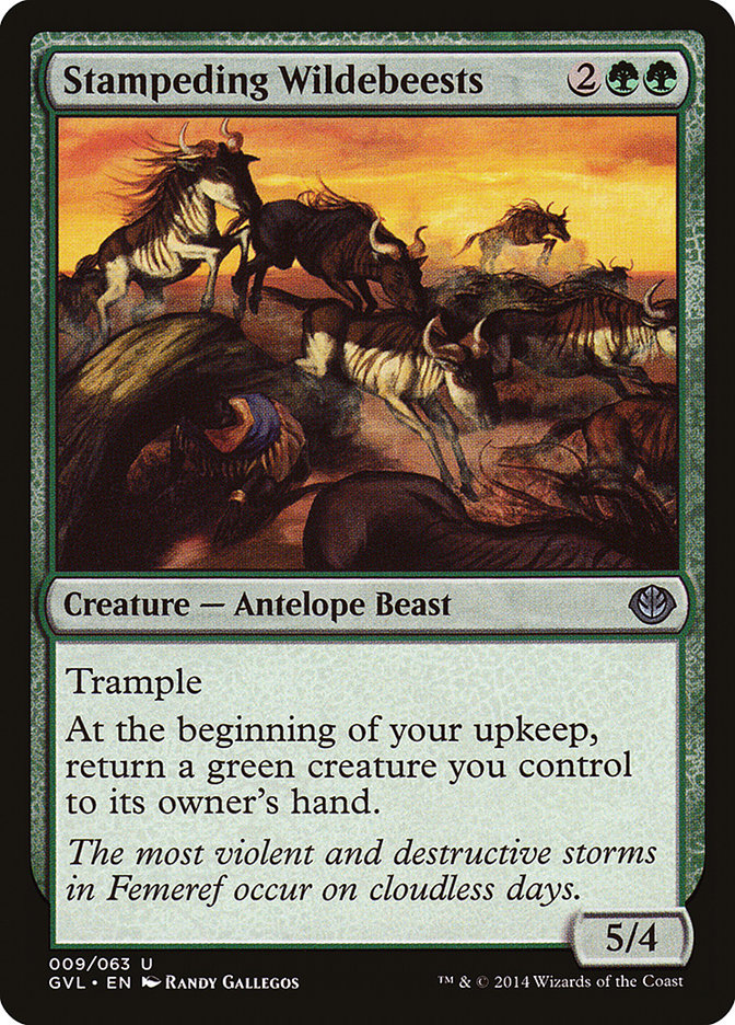 Stampeding Wildebeests (Garruk vs. Liliana) [Duel Decks Anthology] | Gear Gaming Fayetteville