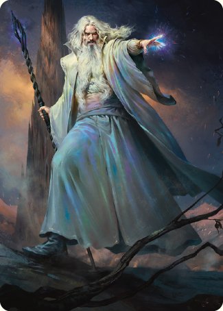 Saruman of Many Colors Art Card [The Lord of the Rings: Tales of Middle-earth Art Series] | Gear Gaming Fayetteville