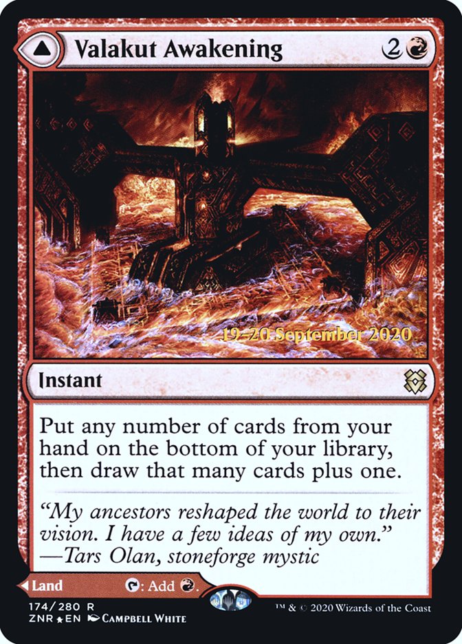 Valakut Awakening // Valakut Stoneforge [Zendikar Rising Prerelease Promos] | Gear Gaming Fayetteville