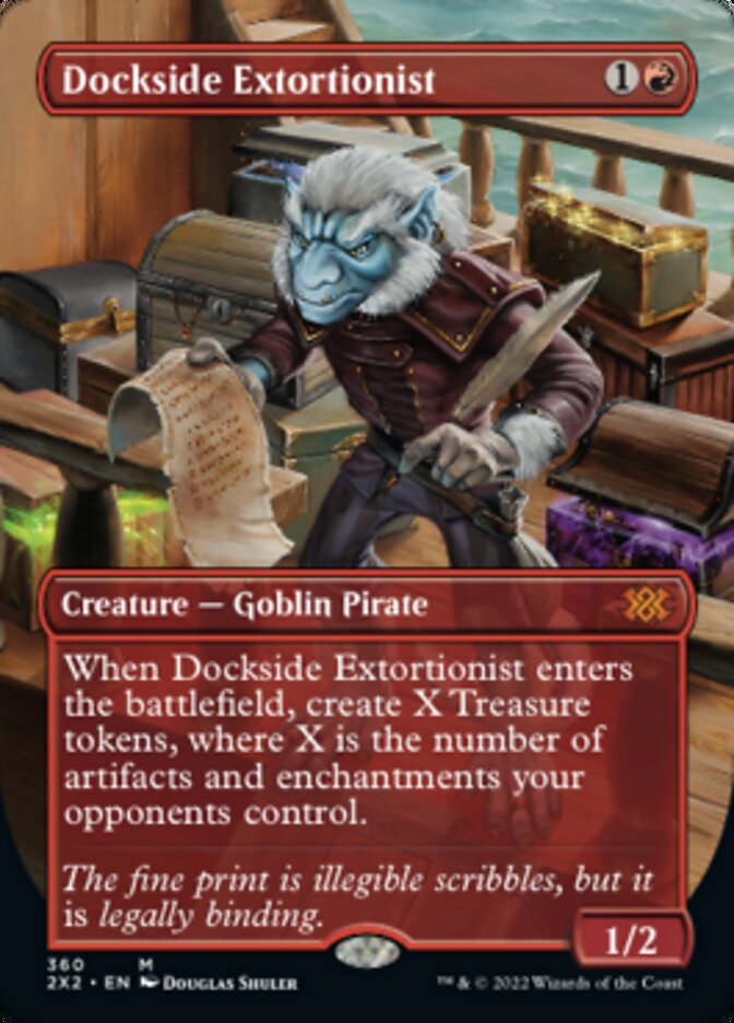 Dockside Extortionist (Borderless Alternate Art) [Double Masters 2022] | Gear Gaming Fayetteville