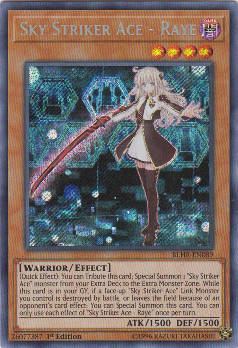 Sky Striker Ace - Raye [BLHR-EN089] Secret Rare | Gear Gaming Fayetteville