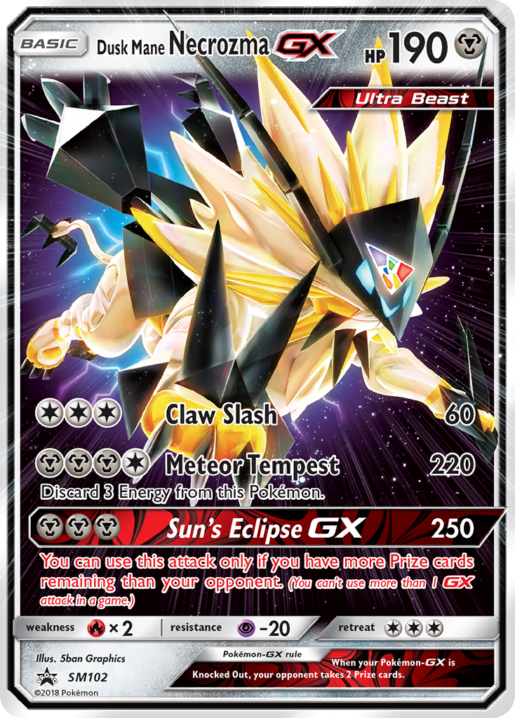 Dusk Mane Necrozma GX (SM102) [Sun & Moon: Black Star Promos] | Gear Gaming Fayetteville