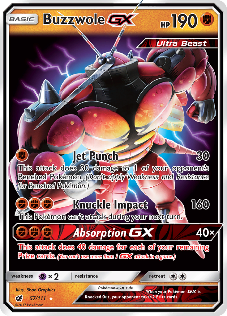 Buzzwole GX (57/111) [Sun & Moon: Crimson Invasion] | Gear Gaming Fayetteville