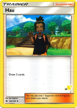 Hau (120/149) (Pikachu Stamp #42) [Battle Academy 2020] | Gear Gaming Fayetteville