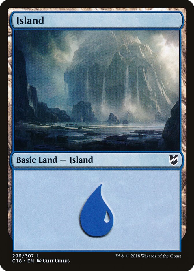 Island (296) [Commander 2018] | Gear Gaming Fayetteville