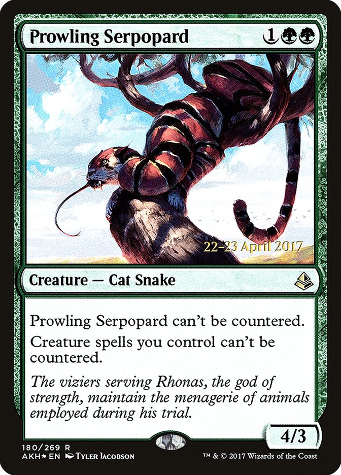 Prowling Serpopard [Amonkhet Prerelease Promos] | Gear Gaming Fayetteville