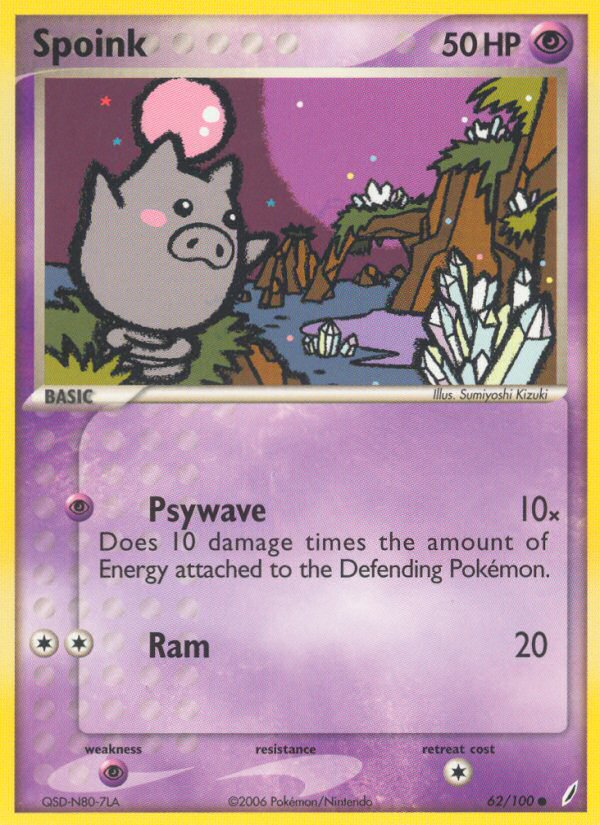 Spoink (62/100) [EX: Crystal Guardians] | Gear Gaming Fayetteville
