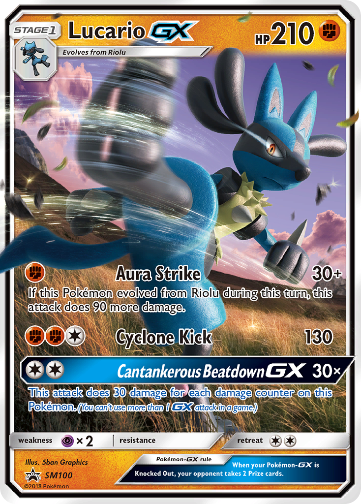 Lucario GX (SM100) [Sun & Moon: Black Star Promos] | Gear Gaming Fayetteville