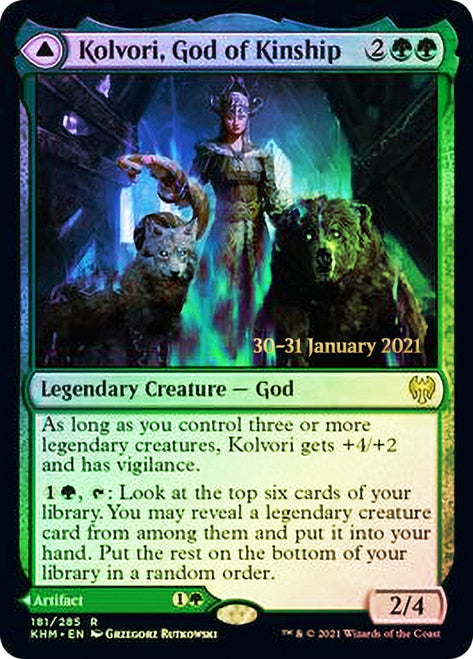 Kolvori, God of Kinship // The Ringhart Crest [Kaldheim Prerelease Promos] | Gear Gaming Fayetteville