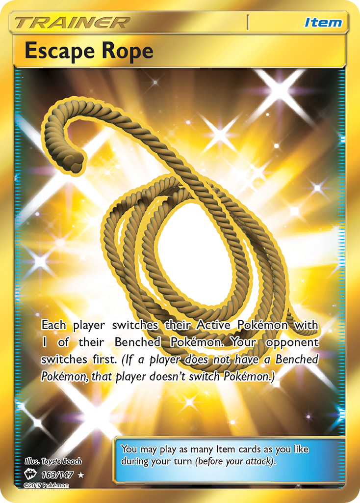 Escape Rope (163/147) [Sun & Moon: Burning Shadows] | Gear Gaming Fayetteville