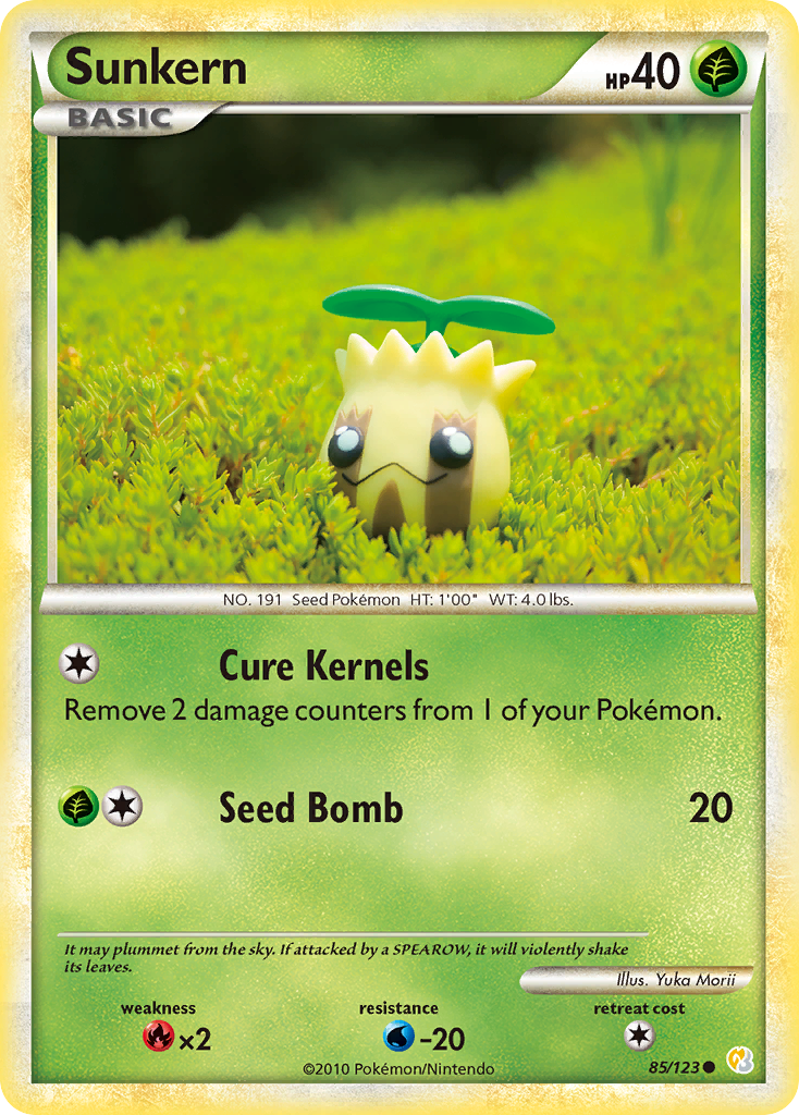 Sunkern (85/123) [HeartGold & SoulSilver: Base Set] | Gear Gaming Fayetteville