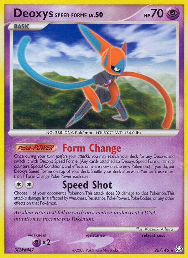 Deoxys Speed Forme (26/146) [Diamond & Pearl: Legends Awakened] | Gear Gaming Fayetteville