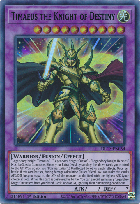 Timaeus the Knight of Destiny (Purple) [DLCS-EN054] Ultra Rare | Gear Gaming Fayetteville