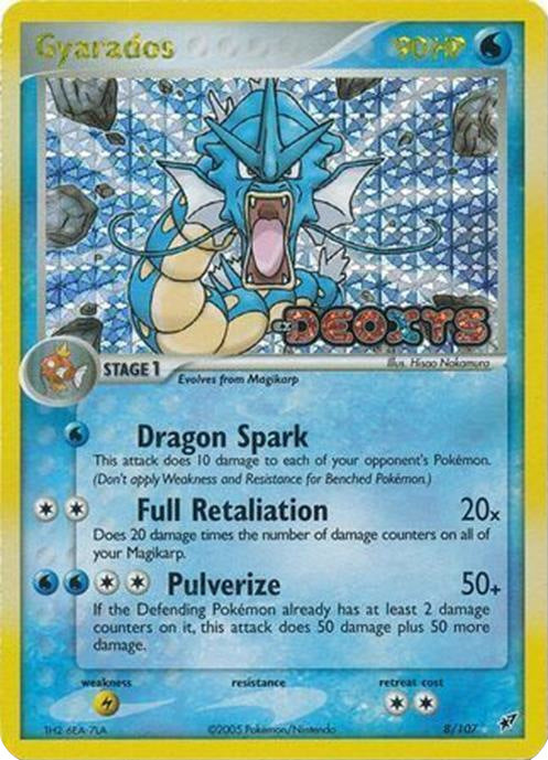 Gyarados (8/107) (Stamped) [EX: Deoxys] | Gear Gaming Fayetteville