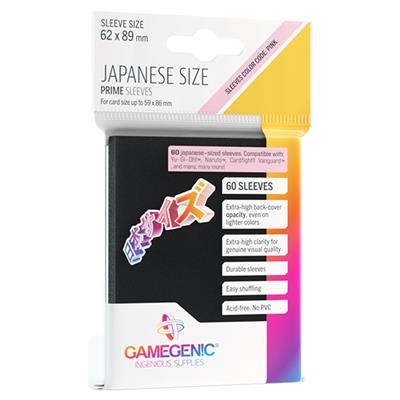 PRIME JAPANESE SIZED SLEEVES BLACK | Gear Gaming Fayetteville