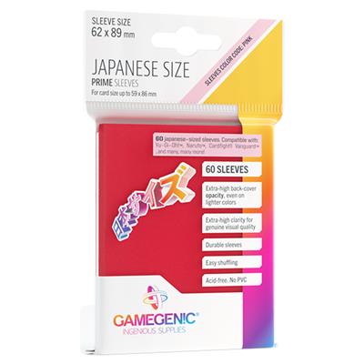 PRIME JAPANESE SIZED SLEEVES RED | Gear Gaming Fayetteville