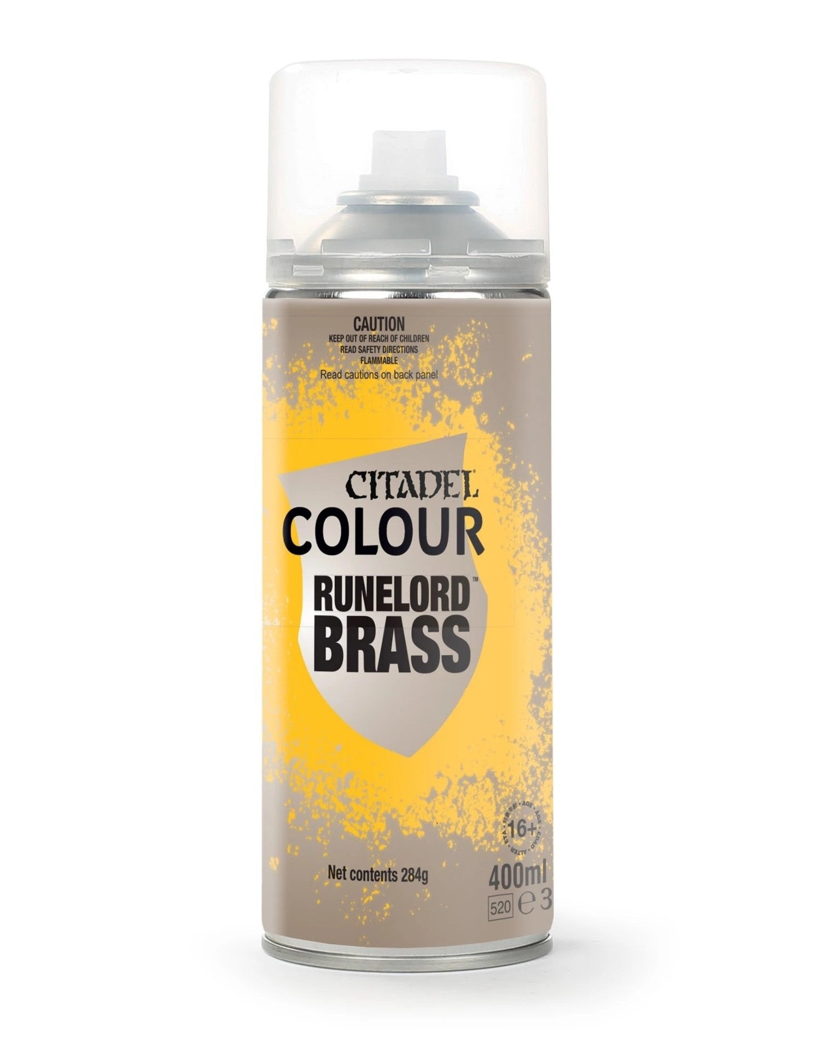 Citadel Spray Primer - Runelord Brass | Gear Gaming Fayetteville