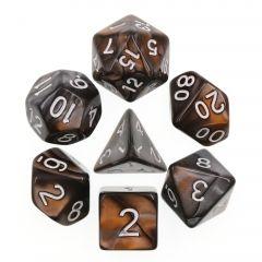 Gold+Silver Blend 7pcs Dice Set | Gear Gaming Fayetteville