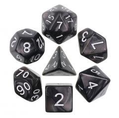 Black Pearl 7pcs Dice Set | Gear Gaming Fayetteville