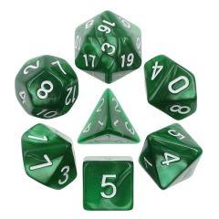 Green Pearl 7pcs Dice Set | Gear Gaming Fayetteville