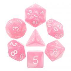 Pink Pearl 7pcs Dice Set | Gear Gaming Fayetteville