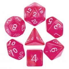 Rose Red Pearl 7pcs Dice Set | Gear Gaming Fayetteville