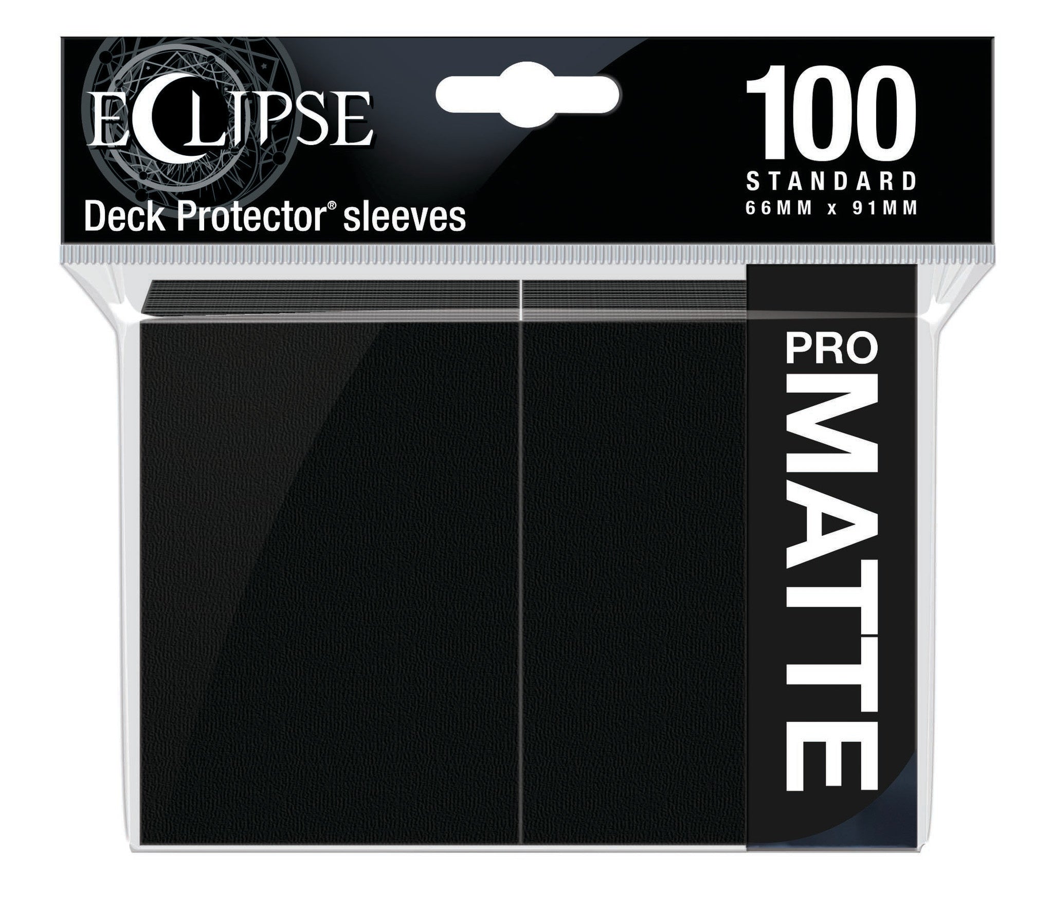 Ultra Pro Sleeves Eclipse Matte Jet Black 100-Count | Gear Gaming Fayetteville